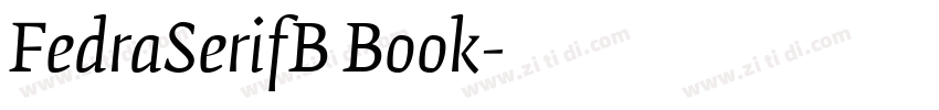 FedraSerifB Book字体转换